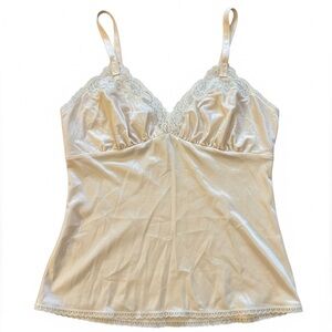 Vintage 1987 Avon Fashions Cream Lace Trim Camisole